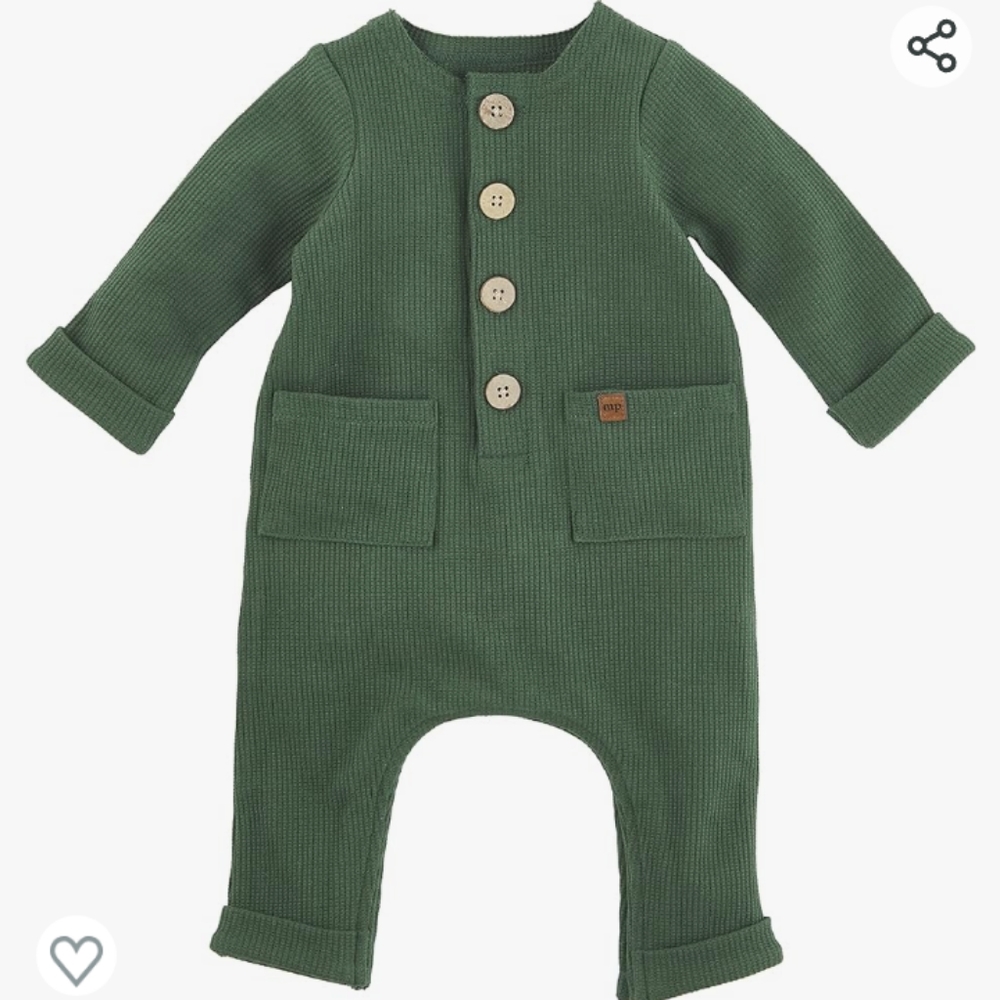 Mud Pie baby-boys Waffle One Piece Bodysuit